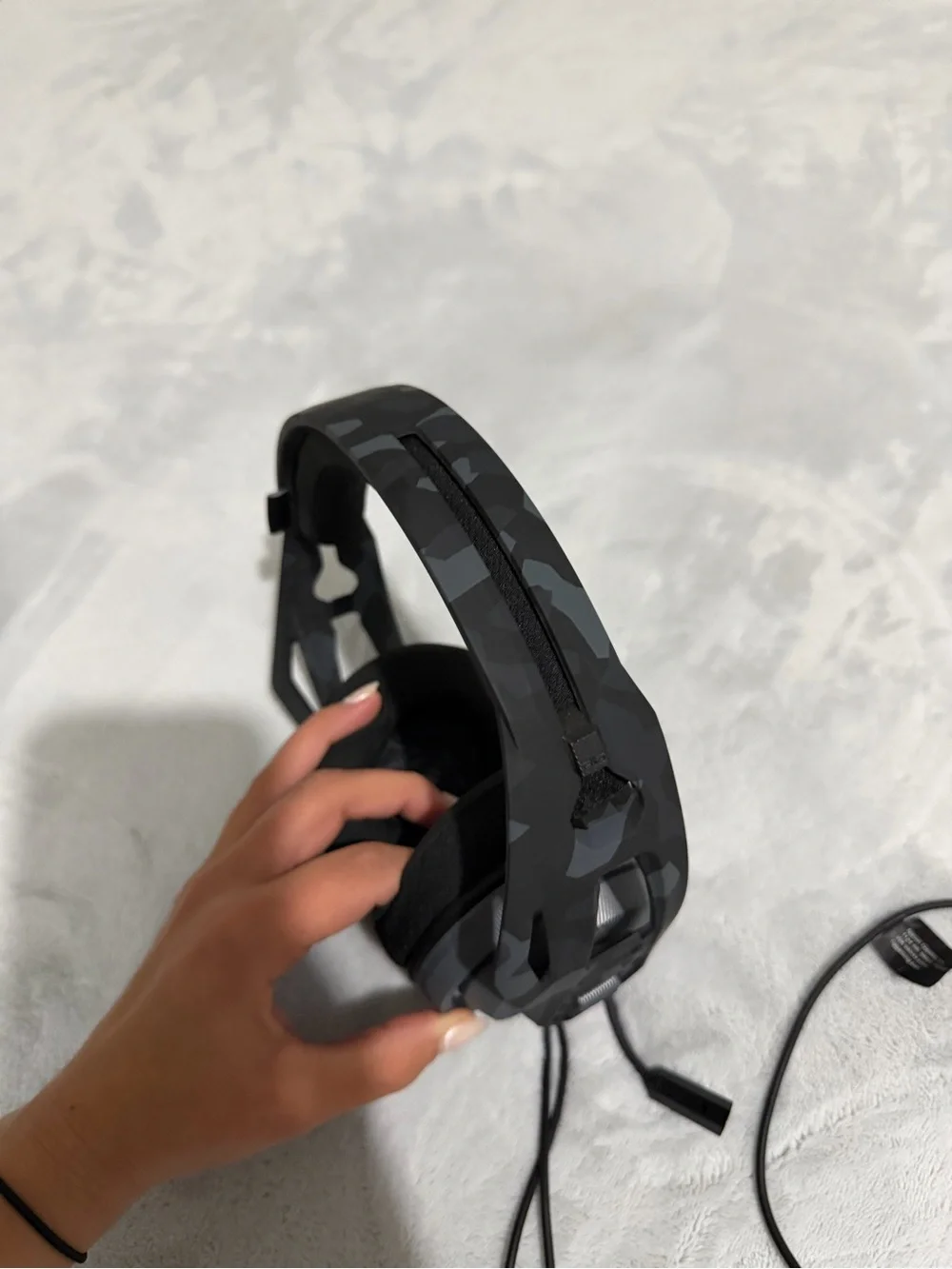 Gray Over-Ear Wired Headphones